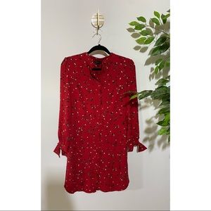 Banana Republic Red Dress with Bow Detail